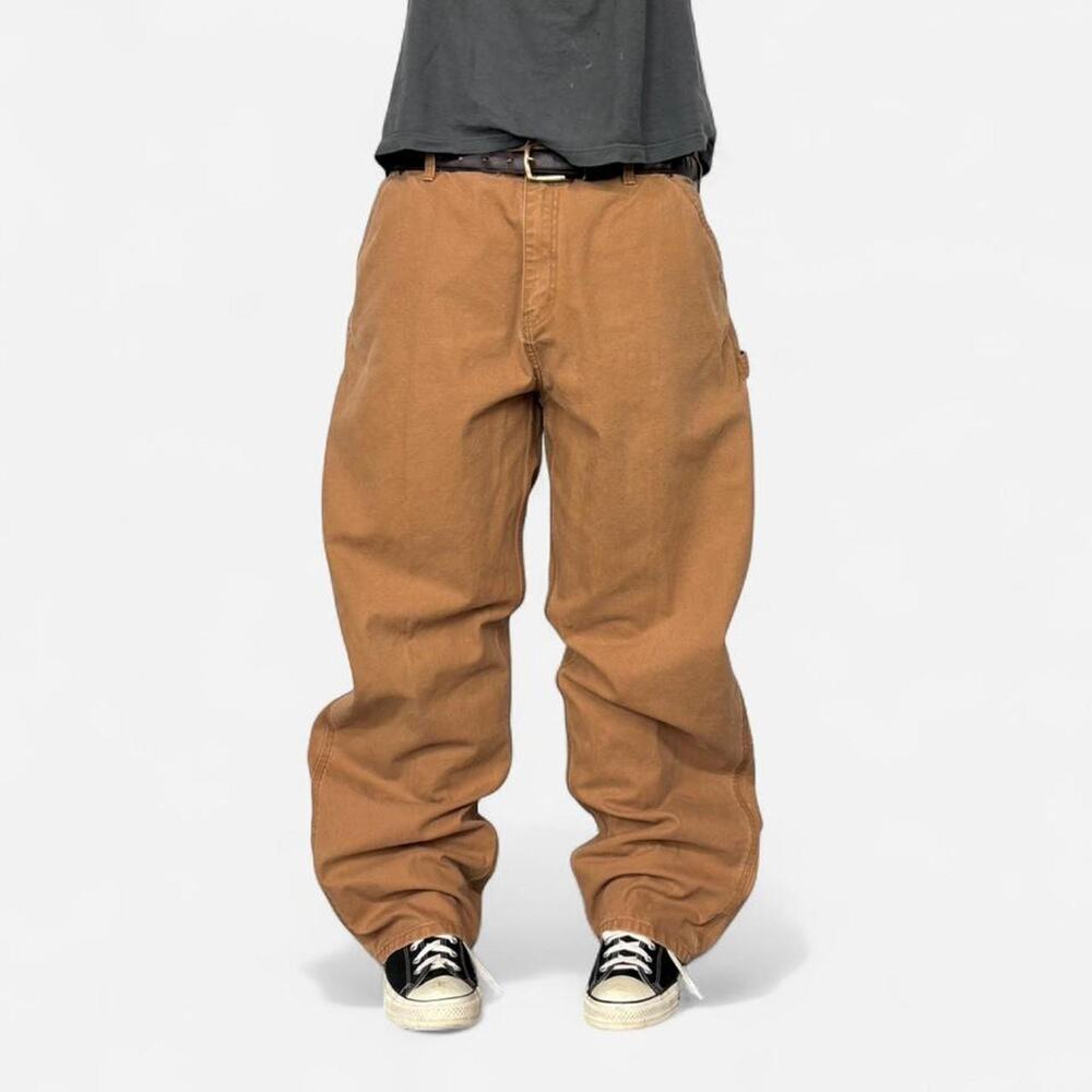 Vintage Carhartt Style Tan Baggy Carpenter Pants